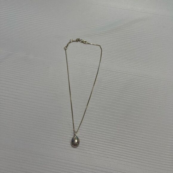 Givenchy pave & stone pear pink pendant necklace - Picture 4 of 6